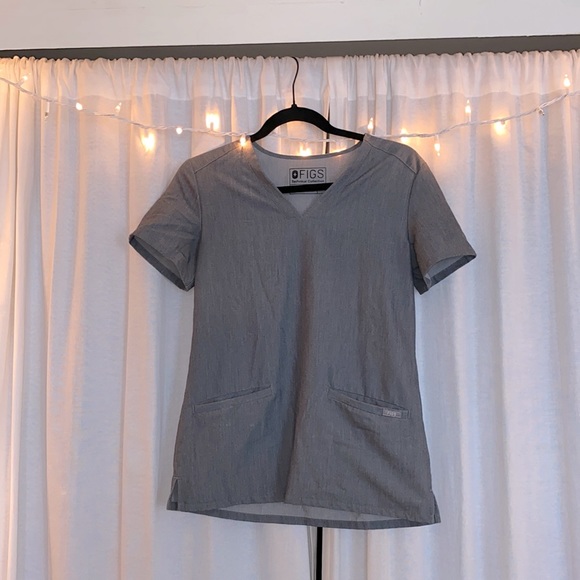 Figs | Graphite Gray Scrub Top - Picture 1 of 4